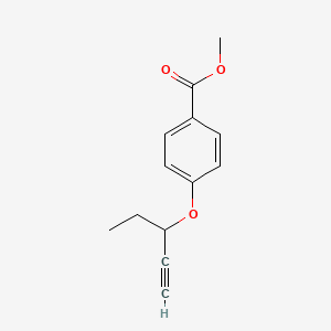 Methyl 4-(pent-1-yn-3-yloxy)benzoate