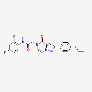 molecular formula C22H18F2N4O3 B2607681 N-(2,4-二氟苯基)-2-(2-(4-乙氧基苯基)-4-氧代吡唑并[1,5-a]哒嗪-5(4H)-基)乙酰胺 CAS No. 941981-29-9