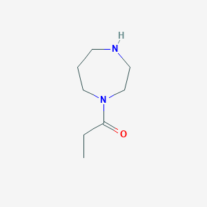molecular formula C8H16N2O B2607719 1-(1,4-Diazepan-1-yl)propan-1-one CAS No. 926233-64-9