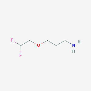 molecular formula C5H11F2NO B2607721 3-(2,2-Difluoroethoxy)propan-1-amine CAS No. 1250067-99-2