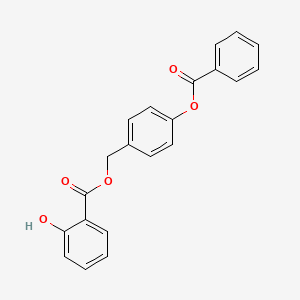 molecular formula C21H16O5 B2607726 4-(苯甲酰氧基)苯甲基 2-羟基苯甲酸酯 CAS No. 865654-83-7