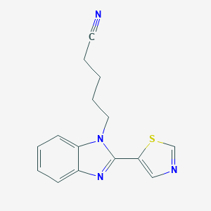 5-(2-Thiazol-5-yl-benzoimidazol-1-yl)-pentanenitrile