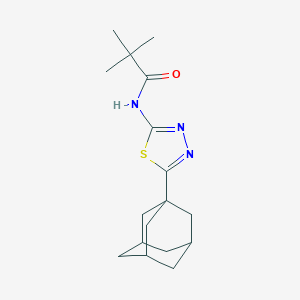 N-[5-(ADAMANTAN-1-YL)-1,3,4-THIADIAZOL-2-YL]-2,2-DIMETHYLPROPANAMIDE