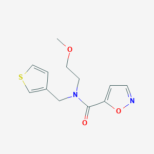 N-(2-methoxyethyl)-N-(thiophen-3-ylmethyl)isoxazole-5-carboxamide