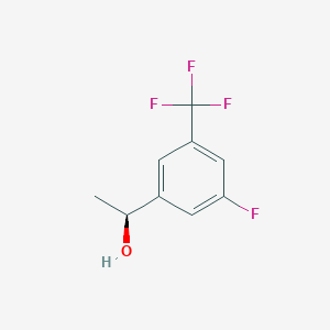molecular formula C9H8F4O B2607748 (1S)-1-[3-fluoro-5-(trifluoromethyl)phenyl]ethan-1-ol CAS No. 1567666-58-3