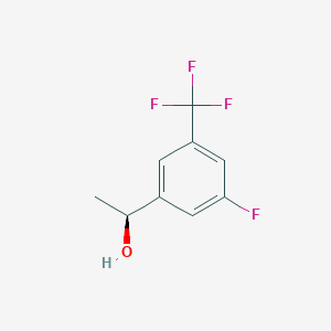 molecular formula C9H8F4O B2607748 (1S)-1-[3-氟-5-(三氟甲基)苯基]乙醇 CAS No. 1567666-58-3