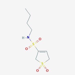 molecular formula C8H15NO4S2 B2607749 N-butyl-1,1-dioxo-2,5-dihydro-1lambda6-thiophene-3-sulfonamide CAS No. 1384430-18-5