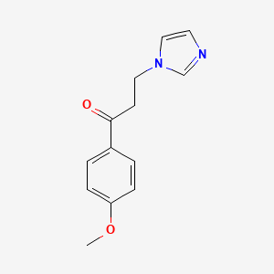molecular formula C13H14N2O2 B2607759 3-(1H-imidazol-1-yl)-1-(4-methoxyphenyl)propan-1-one CAS No. 176645-85-5