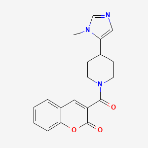 3-[4-(1-methyl-1H-imidazol-5-yl)piperidine-1-carbonyl]-2H-chromen-2-one