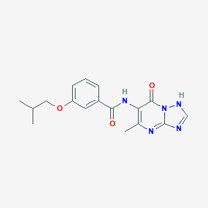 N-(7-hydroxy-5-methyl[1,2,4]triazolo[1,5-a]pyrimidin-6-yl)-3-isobutoxybenzamide