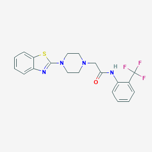 2-[4-(1,3-benzothiazol-2-yl)piperazin-1-yl]-N-[2-(trifluoromethyl)phenyl]acetamide