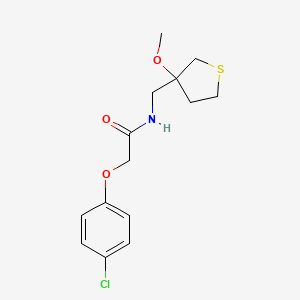 2-(4-chlorophenoxy)-N-((3-methoxytetrahydrothiophen-3-yl)methyl)acetamide