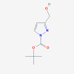 molecular formula C9H14N2O3 B2607806 tert-Butyl 3-(hydroxymethyl)-1H-pyrazole-1-carboxylate CAS No. 1823967-74-3