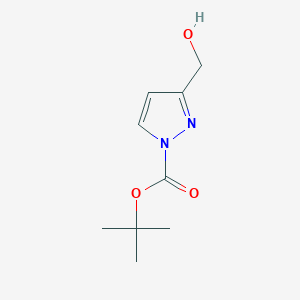 molecular formula C9H14N2O3 B2607806 叔丁基 3-(羟甲基)-1H-吡唑-1-羧酸酯 CAS No. 1823967-74-3