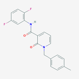 molecular formula C20H16F2N2O2 B2607821 N-(2,5-difluorophenyl)-1-(4-methylbenzyl)-2-oxo-1,2-dihydropyridine-3-carboxamide CAS No. 946253-98-1