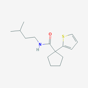 N-isopentyl-1-(thiophen-2-yl)cyclopentanecarboxamide