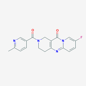 8-fluoro-2-(6-methylnicotinoyl)-3,4-dihydro-1H-dipyrido[1,2-a:4',3'-d]pyrimidin-11(2H)-one