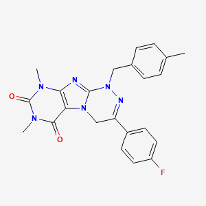 3-(4-Fluorophenyl)-7,9-dimethyl-1-[(4-methylphenyl)methyl]-4H-purino[8,7-c][1,2,4]triazine-6,8-dione