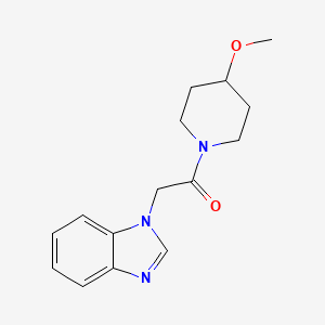 molecular formula C15H19N3O2 B2607846 2-(1H-benzo[d]imidazol-1-yl)-1-(4-methoxypiperidin-1-yl)ethanone CAS No. 1234985-26-2