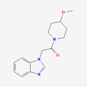 molecular formula C15H19N3O2 B2607846 2-(1H-1,3-benzodiazol-1-yl)-1-(4-methoxypiperidin-1-yl)ethan-1-one CAS No. 1234985-26-2