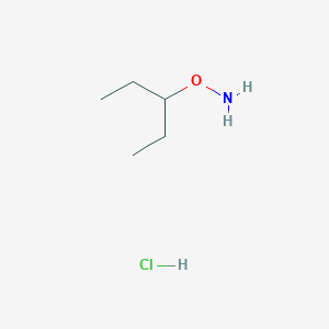 molecular formula C5H14ClNO B2607848 O-(1-ethyl-propyl)-hydroxylamine hydrochloride CAS No. 316123-87-2