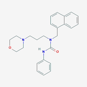 1-[3-(Morpholin-4-yl)propyl]-1-(naphthalen-1-ylmethyl)-3-phenylurea