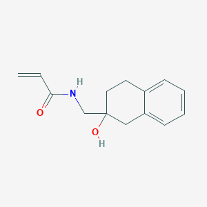 N-[(2-Hydroxy-3,4-dihydro-1H-naphthalen-2-yl)methyl]prop-2-enamide