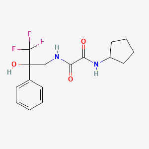 molecular formula C16H19F3N2O3 B2607877 N1-cyclopentyl-N2-(3,3,3-trifluoro-2-hydroxy-2-phenylpropyl)oxalamide CAS No. 1351598-06-5