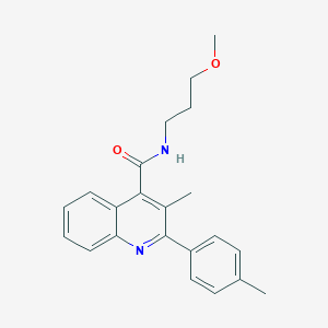 N-(3-methoxypropyl)-3-methyl-2-(4-methylphenyl)quinoline-4-carboxamide