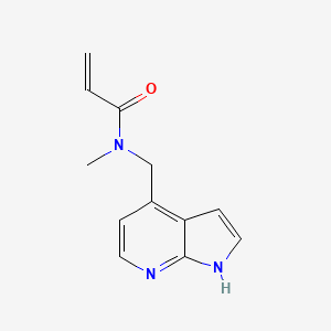 molecular formula C12H13N3O B2607890 N-Methyl-N-(1H-pyrrolo[2,3-b]pyridin-4-ylmethyl)prop-2-enamide CAS No. 2411218-32-9