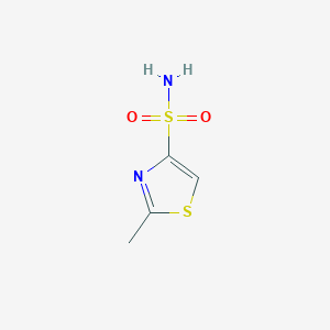 molecular formula C4H6N2O2S2 B2607895 2-甲基-1,3-噻唑-4-磺酰胺 CAS No. 1849210-80-5