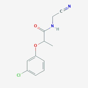 2-(3-chlorophenoxy)-N-(cyanomethyl)propanamide