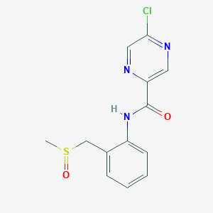 5-chloro-N-[2-(methanesulfinylmethyl)phenyl]pyrazine-2-carboxamide