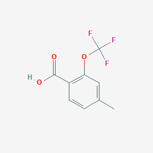 molecular formula C9H7F3O3 B2607912 4-Methyl-2-(trifluoromethoxy)benzoic acid CAS No. 1261747-62-9
