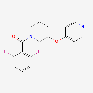 (2,6-Difluorophenyl)(3-(pyridin-4-yloxy)piperidin-1-yl)methanone