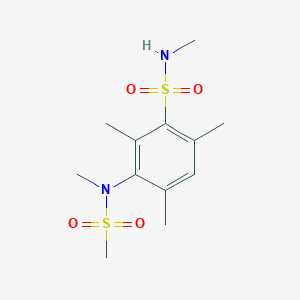 N,2,4,6-tetramethyl-3-(N-methylmethylsulfonamido)benzenesulfonamide