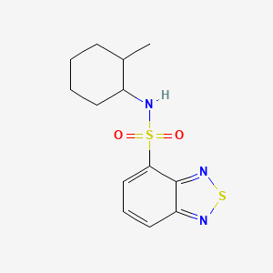 molecular formula C13H17N3O2S2 B2607951 N-(2-甲基环己基)苯并[c][1,2,5]噻二唑-4-磺酰胺 CAS No. 450382-45-3