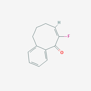 molecular formula C12H11FO B2607955 6-氟-9,10-二氢苯并[8]环庚烯-5(8H)-酮 CAS No. 2230816-83-6