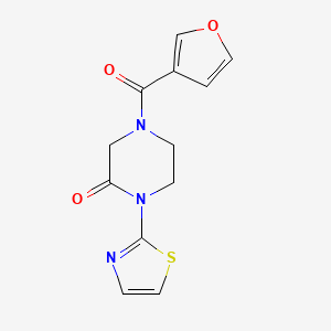 4-(Furan-3-carbonyl)-1-(thiazol-2-yl)piperazin-2-one