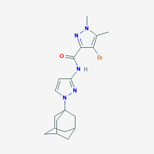 N-[1-(1-adamantyl)-1H-pyrazol-3-yl]-4-bromo-1,5-dimethyl-1H-pyrazole-3-carboxamide