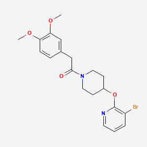 1-(4-((3-Bromopyridin-2-yl)oxy)piperidin-1-yl)-2-(3,4-dimethoxyphenyl)ethanone