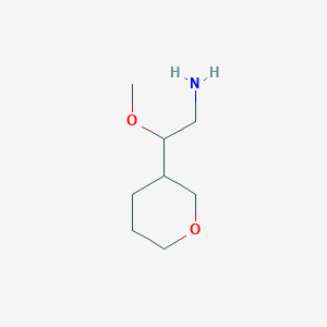 molecular formula C8H17NO2 B2607975 2-Methoxy-2-(oxan-3-yl)ethan-1-amine CAS No. 1481439-95-5