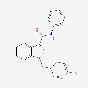 molecular formula C22H17ClN2O B2607985 1-(4-氯苄基)-N-苯基-1H-吲哚-3-羧酰胺 CAS No. 860611-50-3