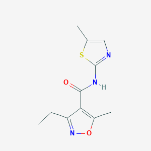 3-ethyl-5-methyl-N-(5-methyl-1,3-thiazol-2-yl)-4-isoxazolecarboxamide