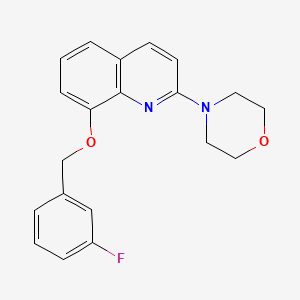 4-(8-((3-Fluorobenzyl)oxy)quinolin-2-yl)morpholine