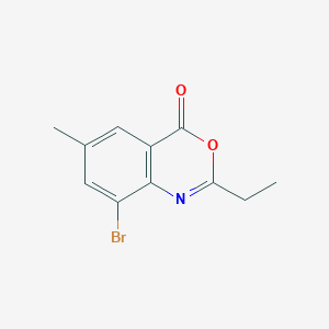 molecular formula C11H10BrNO2 B2608005 8-bromo-2-ethyl-6-methyl-4H-3,1-benzoxazin-4-one CAS No. 866151-15-7
