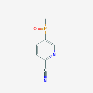 molecular formula C8H9N2OP B2608007 5-(Dimethylphosphoryl)picolinonitrile CAS No. 2551114-38-4