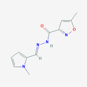 5-methyl-N'-[(1-methyl-1H-pyrrol-2-yl)methylene]-3-isoxazolecarbohydrazide