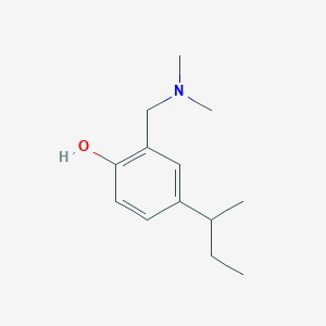 molecular formula C13H21NO B2608014 4-(Sec-butyl)-2-[(dimethylamino)methyl]benzenol CAS No. 92111-55-2