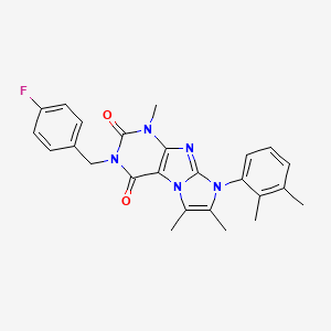 8-(2,3-dimethylphenyl)-3-(4-fluorobenzyl)-1,6,7-trimethyl-1H-imidazo[2,1-f]purine-2,4(3H,8H)-dione